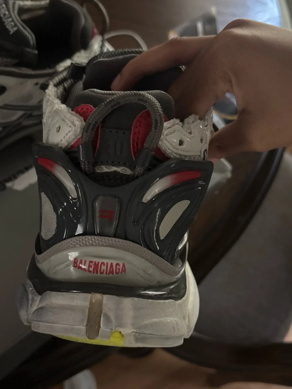 Balenciaga Triple S Sneaker — White, Black & Red